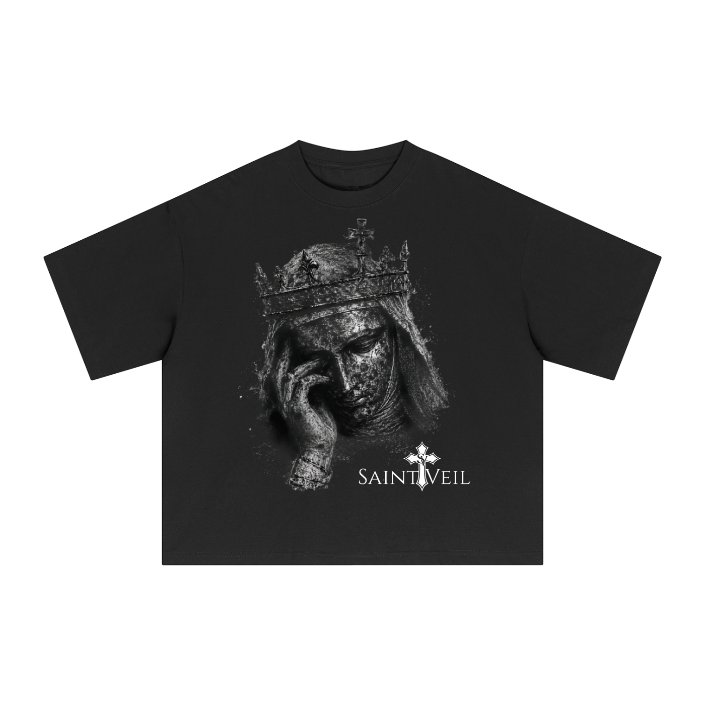 "Baldwin IV - Graphite" Essential Sorona Boxy T-Shirt