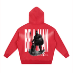 "David VS Goliath - Be A Man" Sunfade Two-way Zipper Boxy Fleece Hoodie