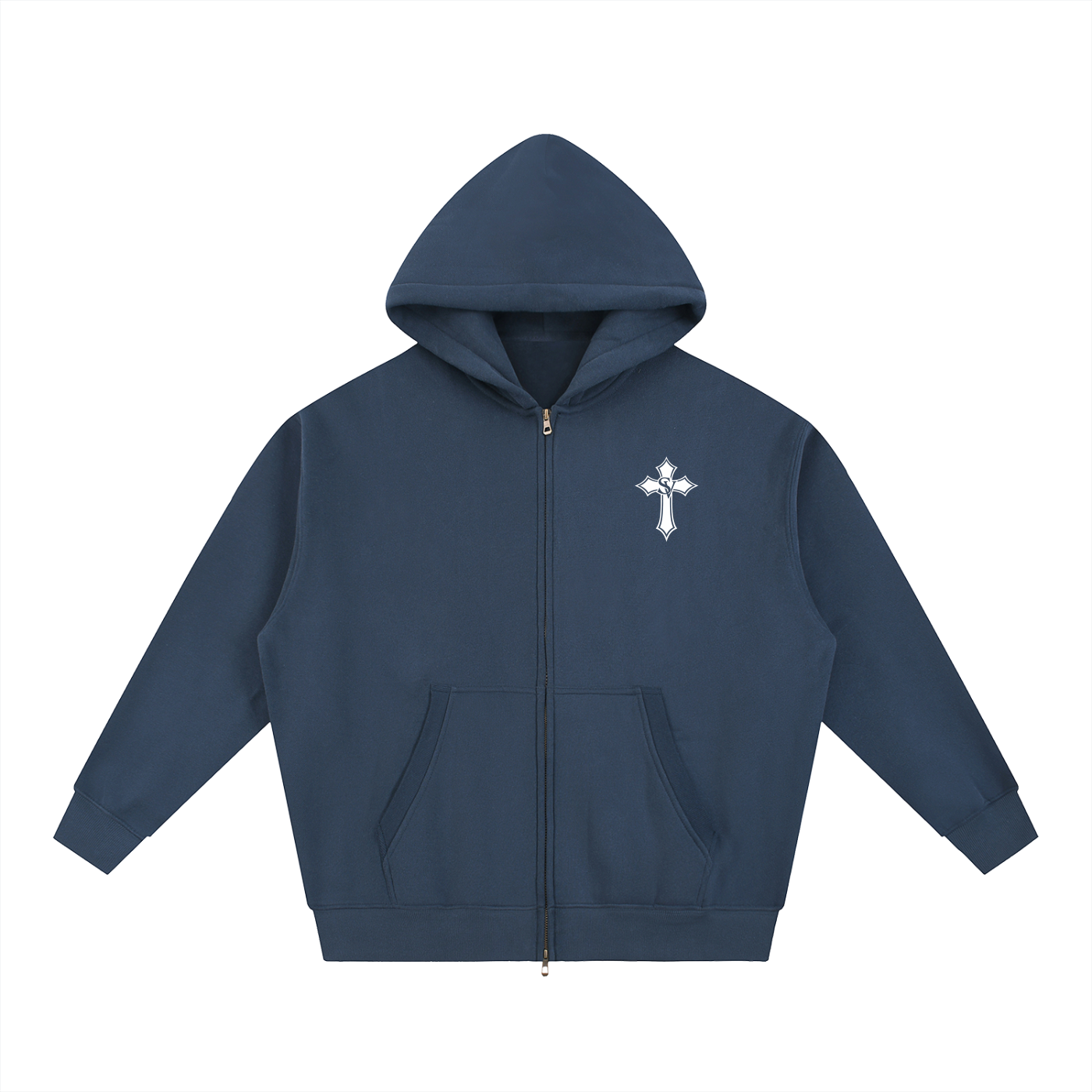 "Boxy Hoodie - Simple" Essential Oversized Fleece Boxy Hoodie