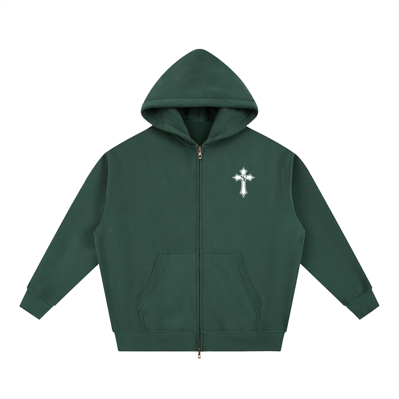 "Boxy Hoodie - Simple" Essential Oversized Fleece Boxy Hoodie