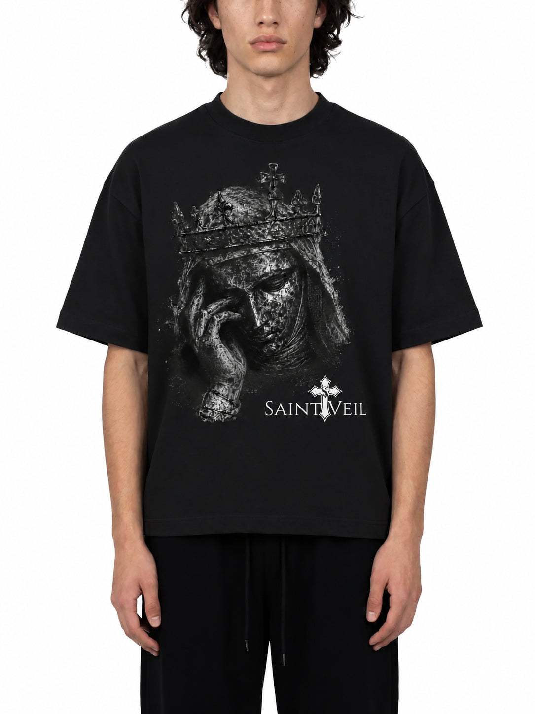 "Baldwin IV - Graphite" Essential Sorona Boxy T-Shirt