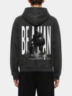 "David VS Goliath - Be A Man" Sunfade Two-way Zipper Boxy Fleece Hoodie