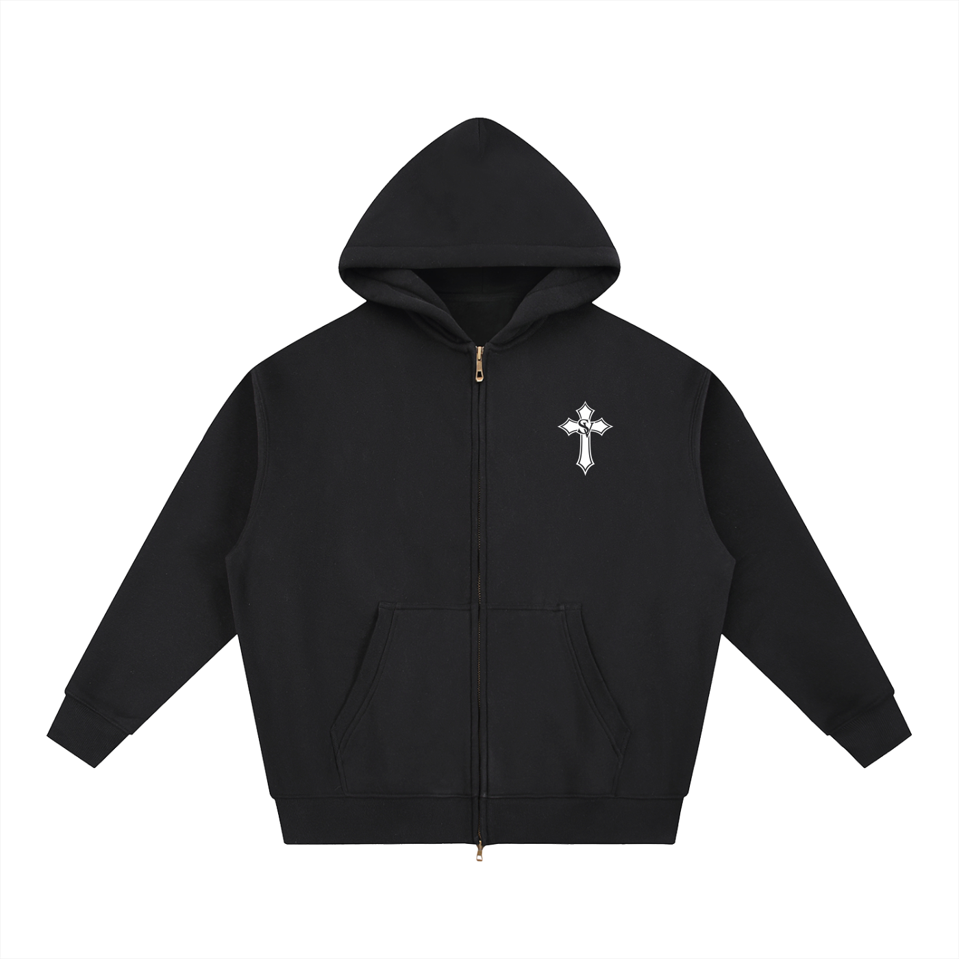 "Boxy Hoodie - Simple" Essential Oversized Fleece Boxy Hoodie