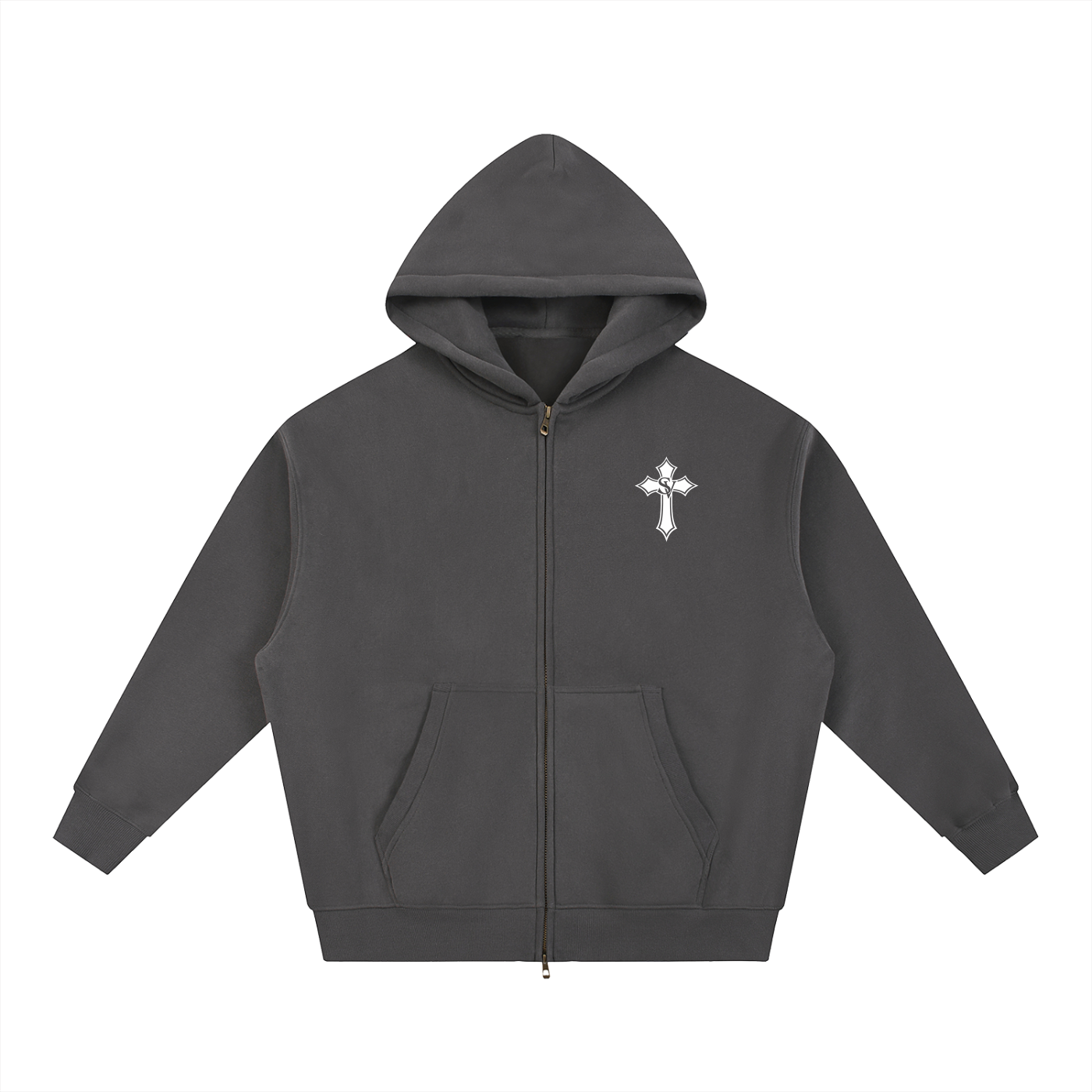 "Boxy Hoodie - Simple" Essential Oversized Fleece Boxy Hoodie