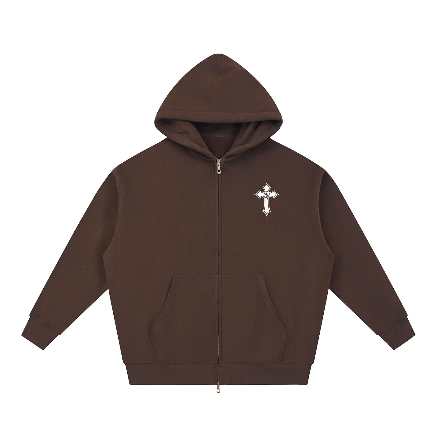 "Boxy Hoodie - Simple" Essential Oversized Fleece Boxy Hoodie
