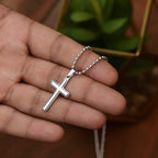 Cross Necklace - Stainless Steel