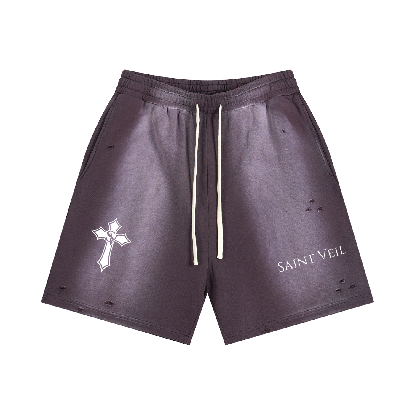 "Sun Fade Shorts - Simple" Sun Fade Distressed Shorts