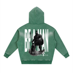 "David VS Goliath - Be A Man" Sunfade Two-way Zipper Boxy Fleece Hoodie